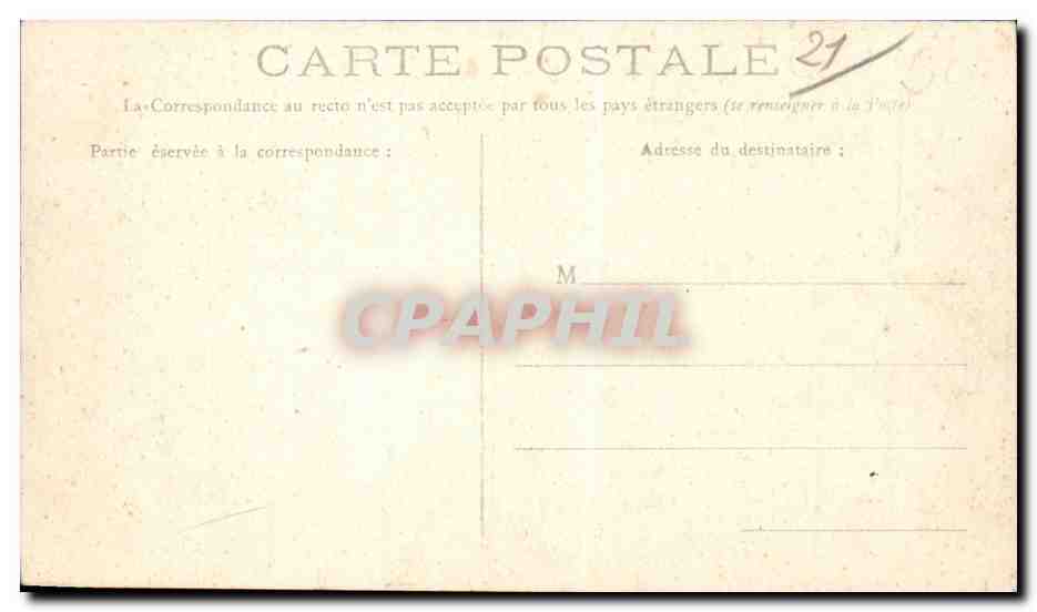 CPA Chatillon sur Seine Place de l'hotel de ville — Rückseite