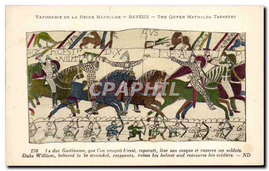 Tapisserie de la Reine Mathilde — Bayeux — The Queen Mathilda Tapestry — scène du duc Guillaume