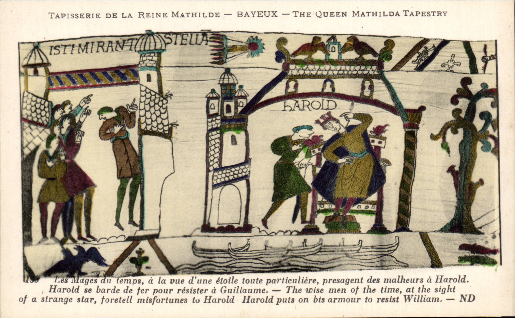 Tapisserie de la Reine Mathilde — Bayeux — The Queen Mathilda Tapestry — scène des Mages