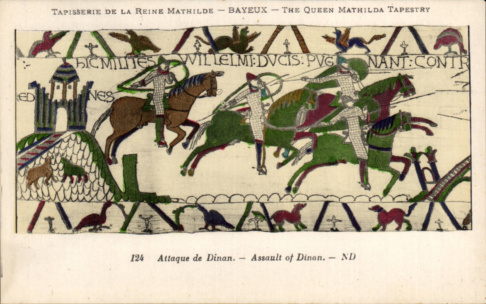 Tapisserie de la Reine Mathilde — Bayeux — The Queen Mathilda Tapestry — Attaque de Dinan