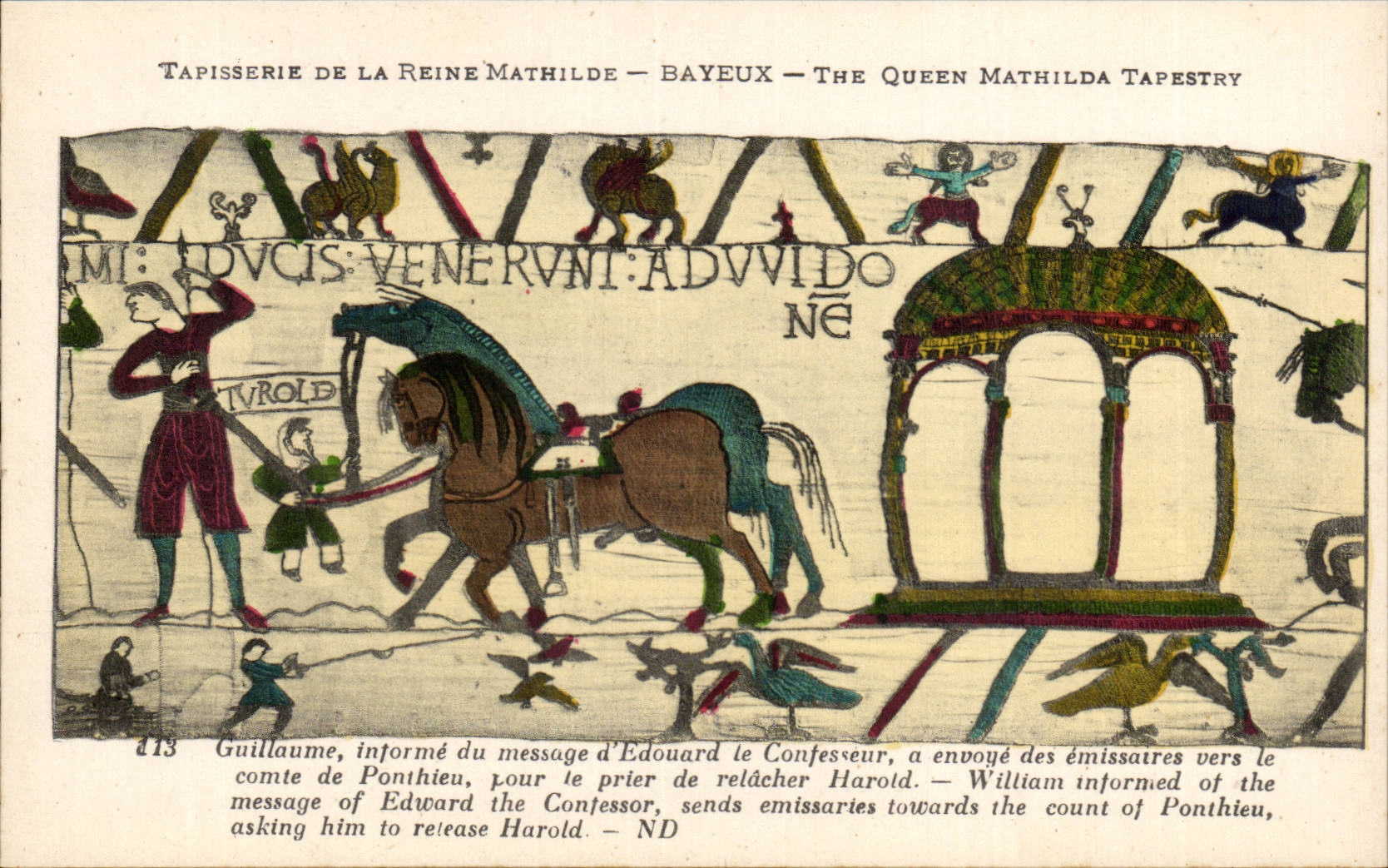 Tapisserie de la Reine Mathilde — Bayeux — The Queen Mathilda Tapestry — scène 113