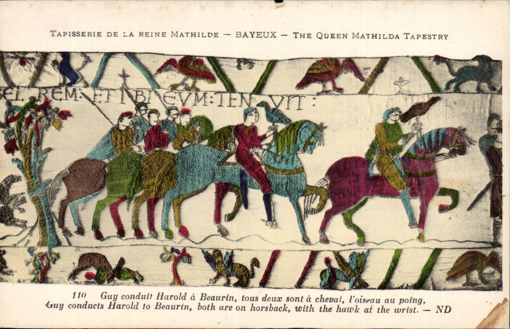 Tapisserie de la reine Mathilde — Bayeux — The Queen Mathilda Tapestry — scène 110