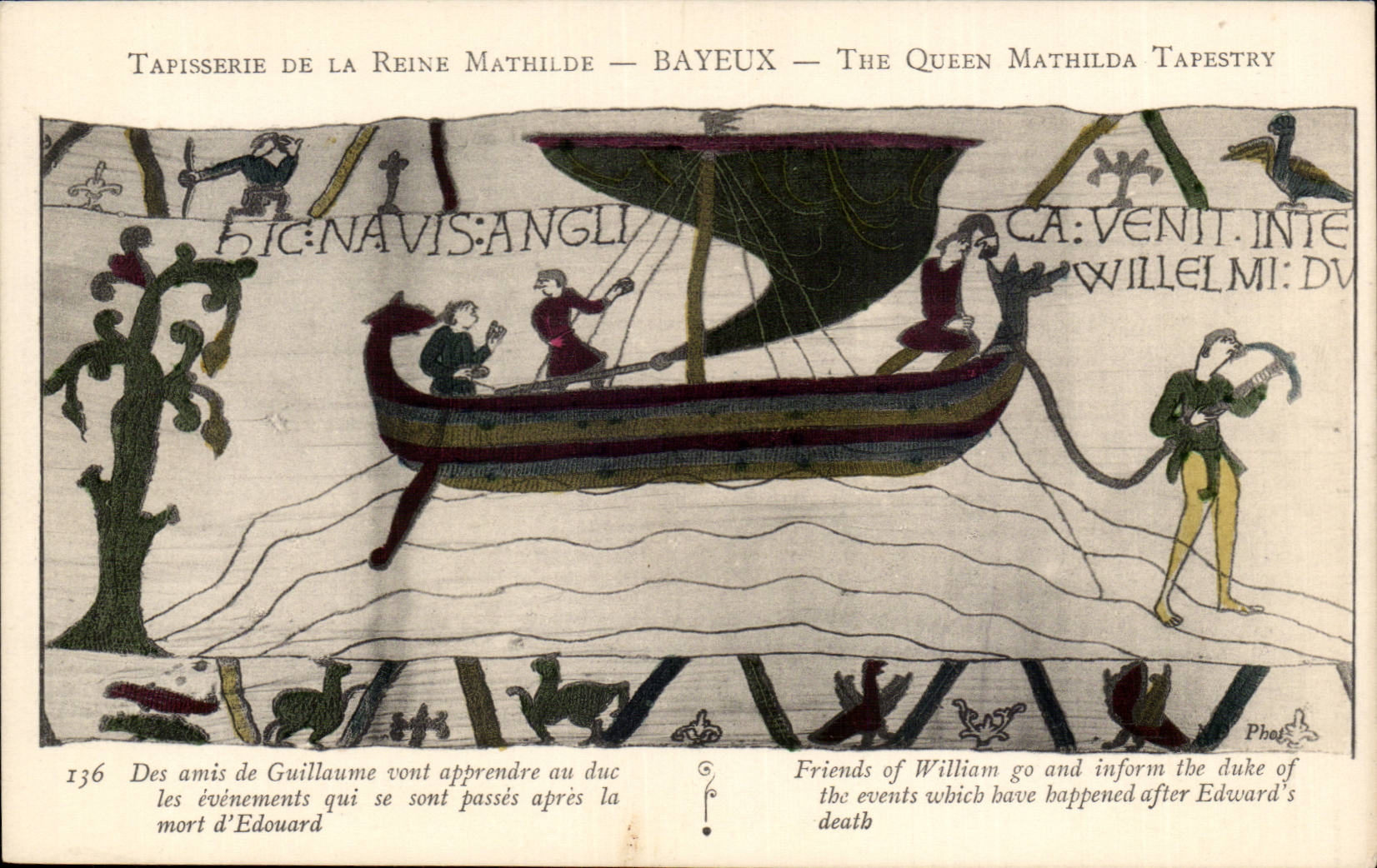 Tapisserie de la Reine Mathilde — Bayeux — The Queen Mathilda Tapestry — scène 136