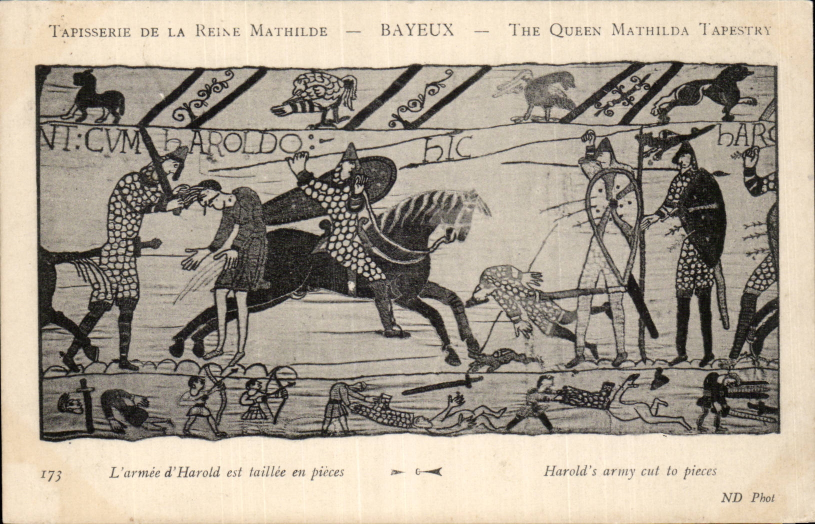 Tapisserie de la Reine Mathilde — Bayeux — ND Phot — n° 173