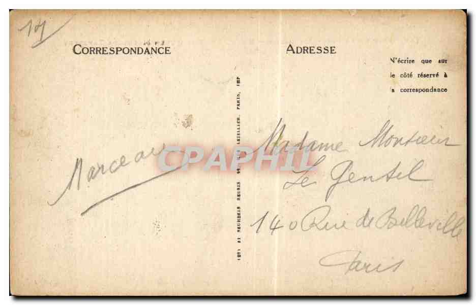 CPA Bayeux Tapisserie de la Reine Mathilde Guy se saisist d'Harold  — Verso