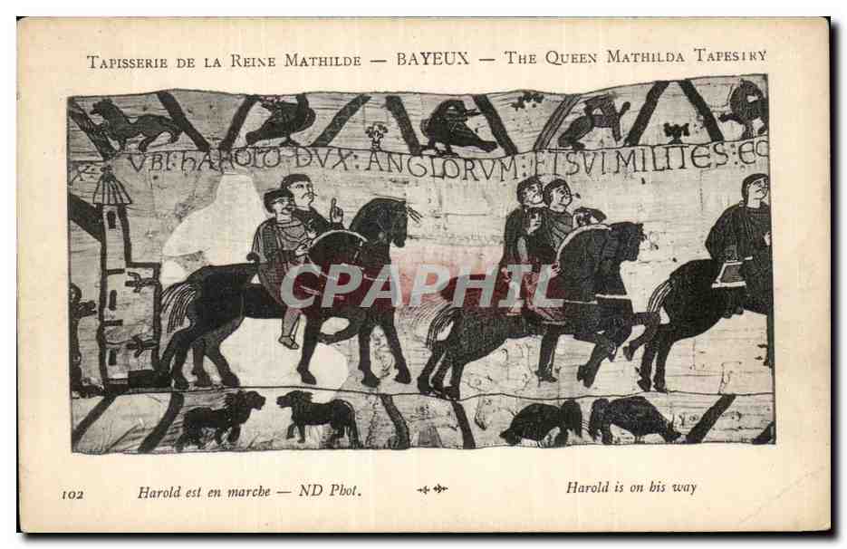 Tapisserie de la Reine Mathilde — Bayeux — ND Pbot. — n° 102