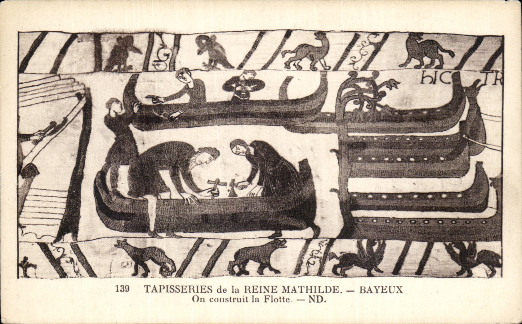 Tapisseries de la Reine Mathilde — On construit la Flotte — Bayeux