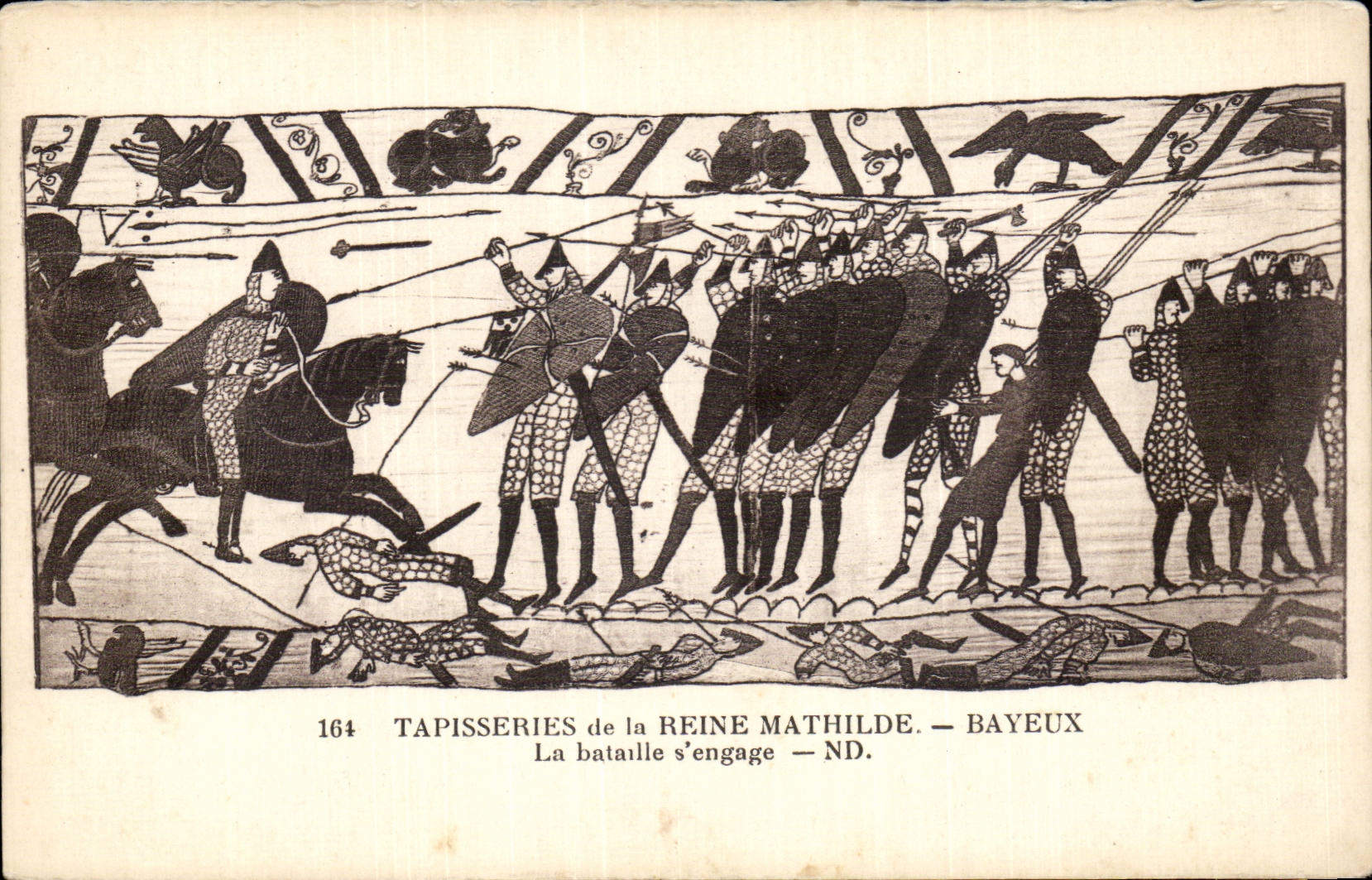 Tapisseries de la Reine Mathilde — La bataille s'engage — Bayeux
