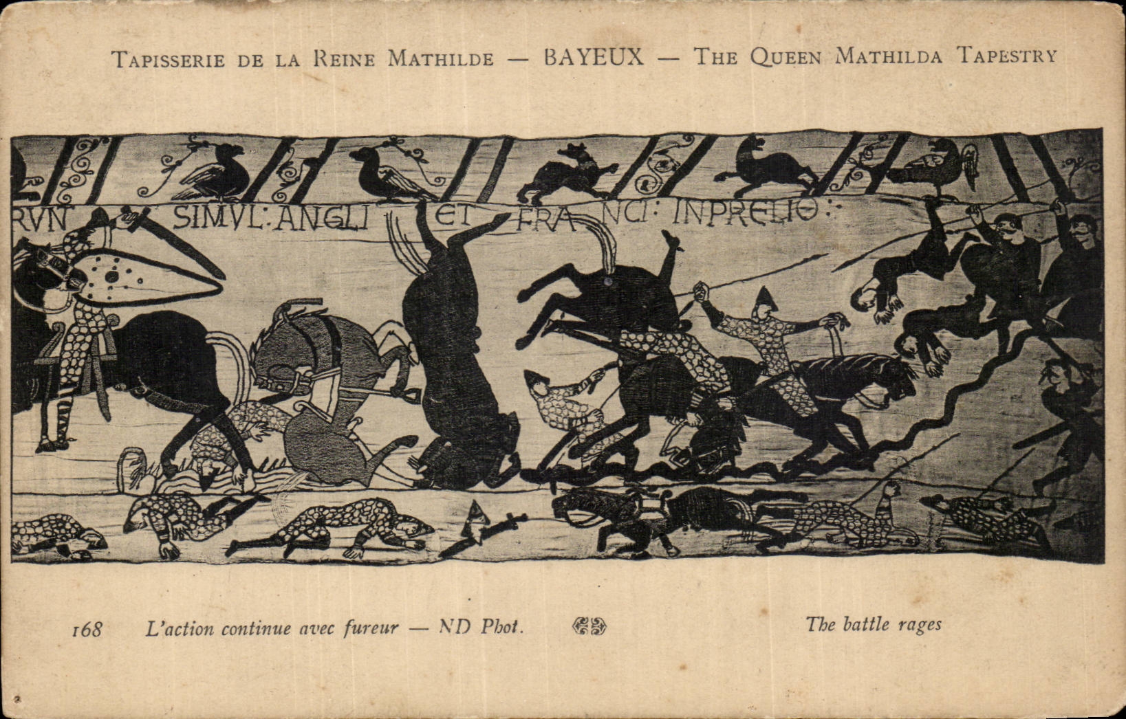 Tapisserie de la Reine Mathilde — Bayeux — The Queen Mathilda Tapestry — Série 168