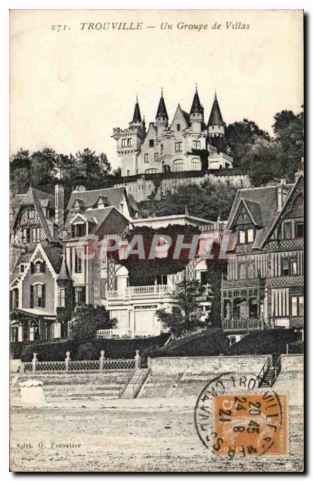 CPA Trouville Un groupe de villas