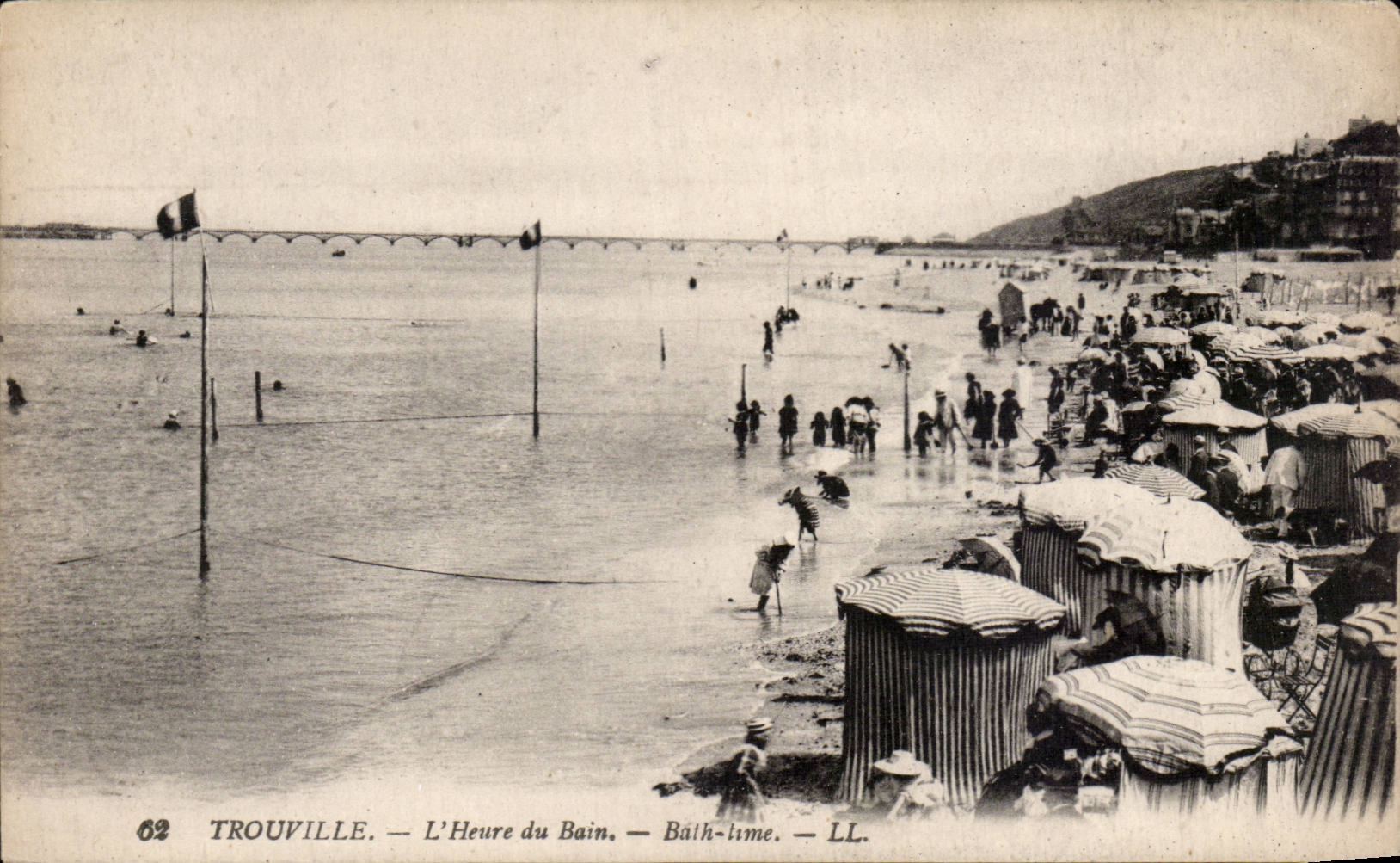 CPA Trouville L'heure du bain 