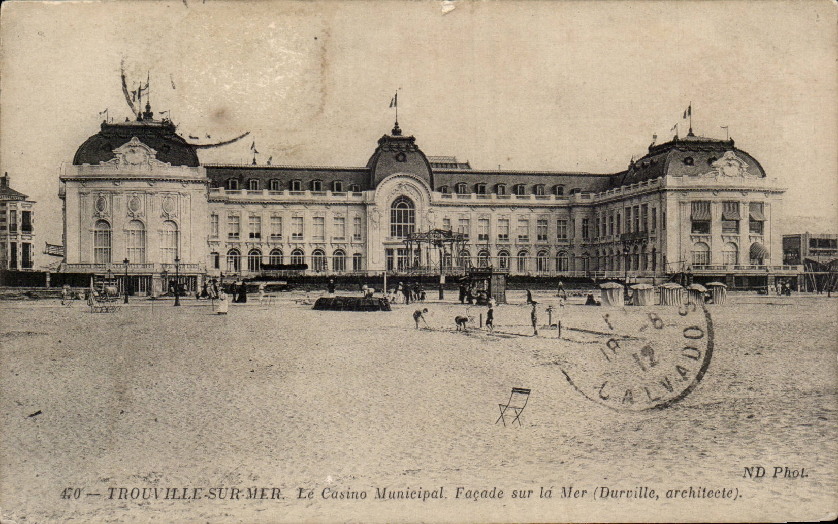 CPA Trouville Le casino municipal Facade sur mer 
