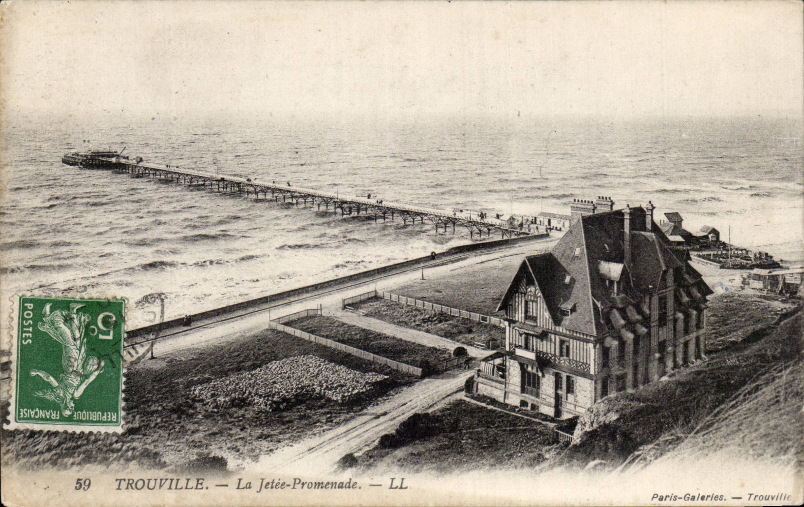 CPA Trouville La jetee promenade