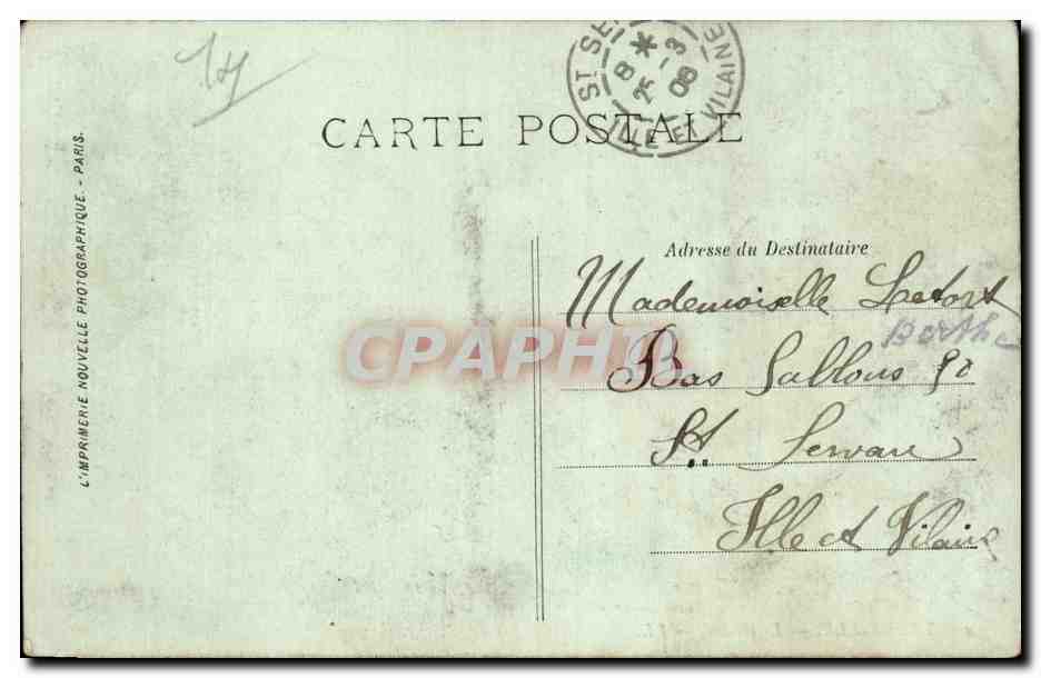 CPA Trouville Le casino — Verso