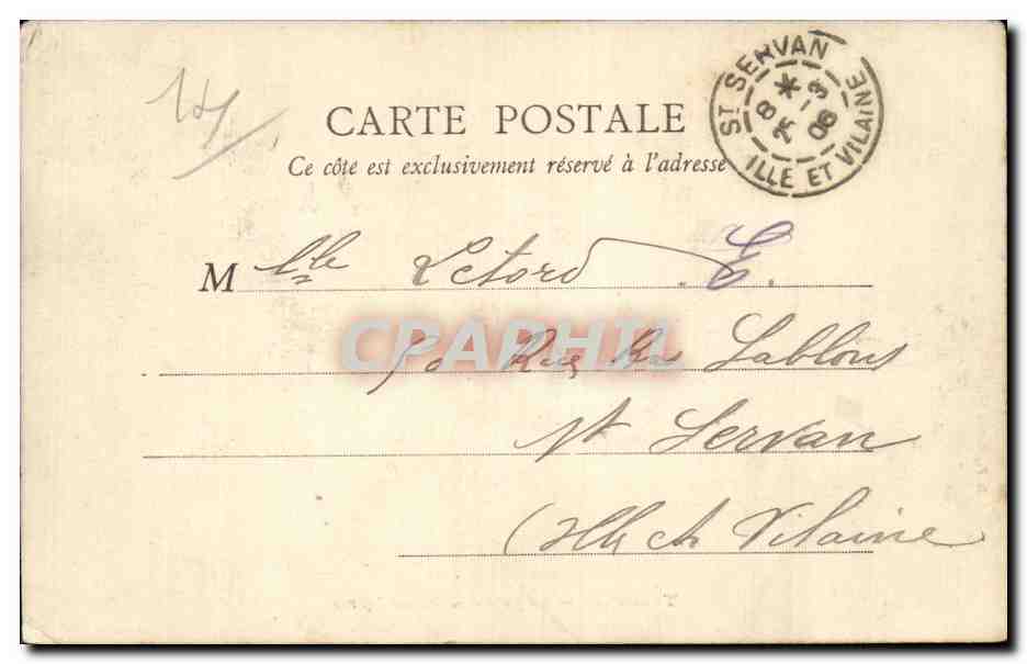 Trouville — La Côte des Roches Noires — B.F. Paris — Rückseite