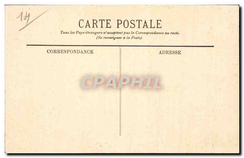 CPA Trouville Depart du rapide (bateau) — Verso