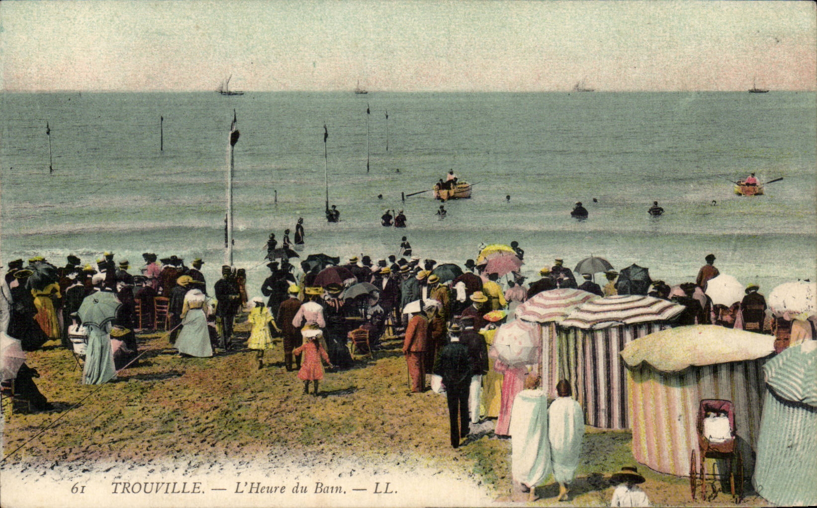 CPA Trouville L'heure du bain