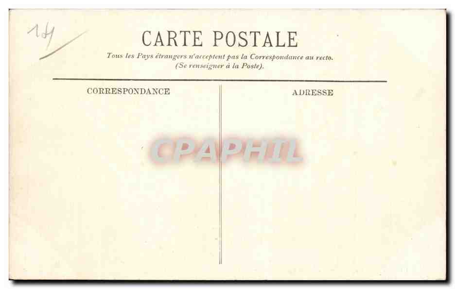 CPA Trouville L'heure du bain — Verso
