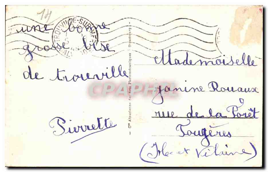 Trouville - Reine des Plages - Les Barques de pêche — Edit. Libr. Centrale, Trouville — Rückseite