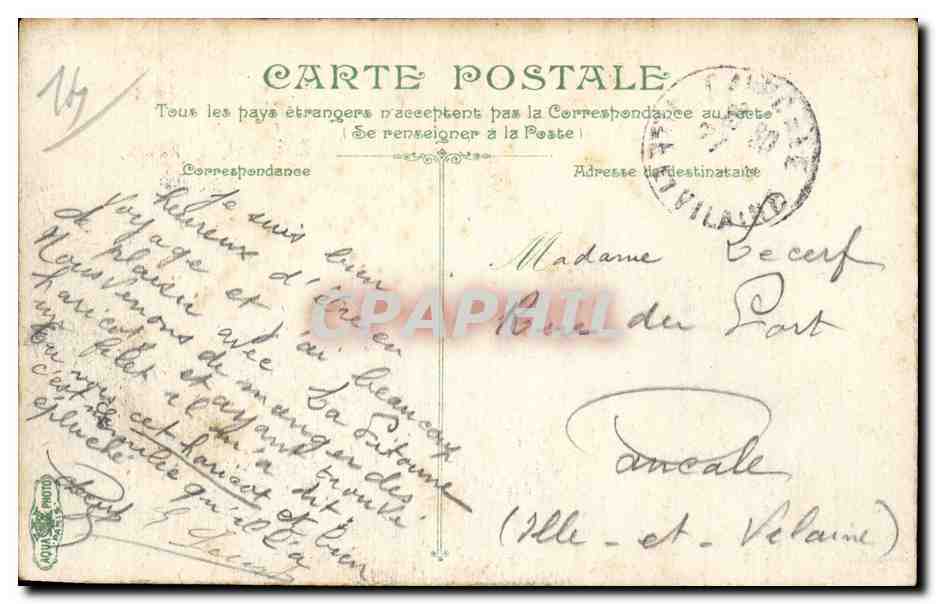 TROUVILLE - La jetée promenade à l'arrivée d'un bateau du Havre — éditeur non visible, n° de série 10 — Rückseite