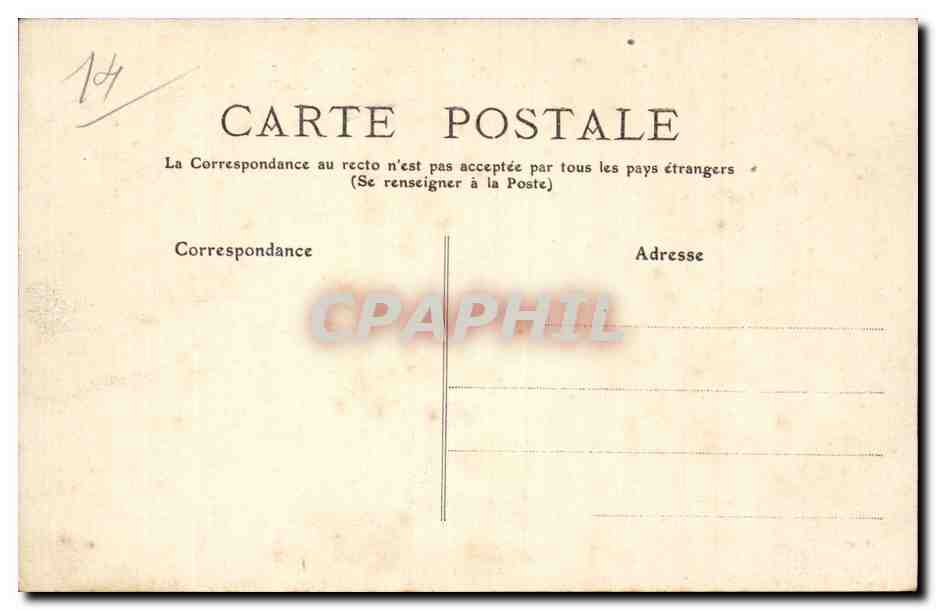 CPA Trouville Villa Desflots Amelie Amelie Louise — Verso