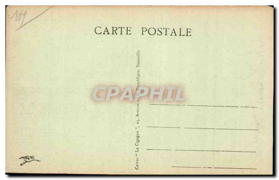 CPA Trouville Reine des plages Le casino  — Verso