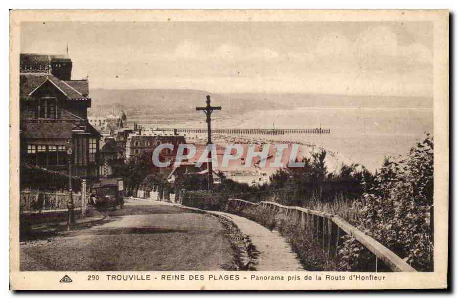 Trouville - Reine des Plages - Panorama pris de la Route d'Honfleur