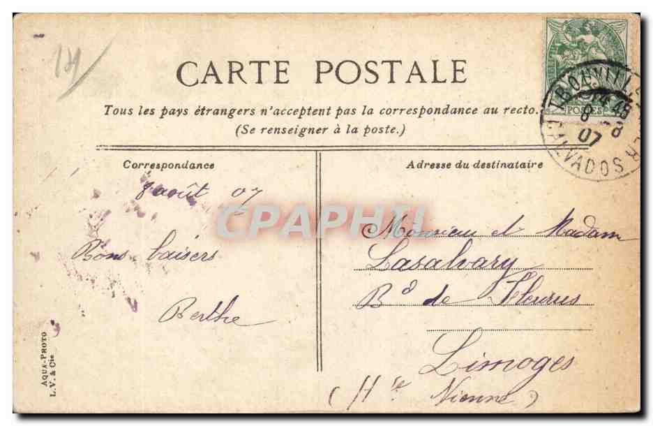 TROUVILLER - Les villas et châlets — CPAPHIL n°17 — Rückseite