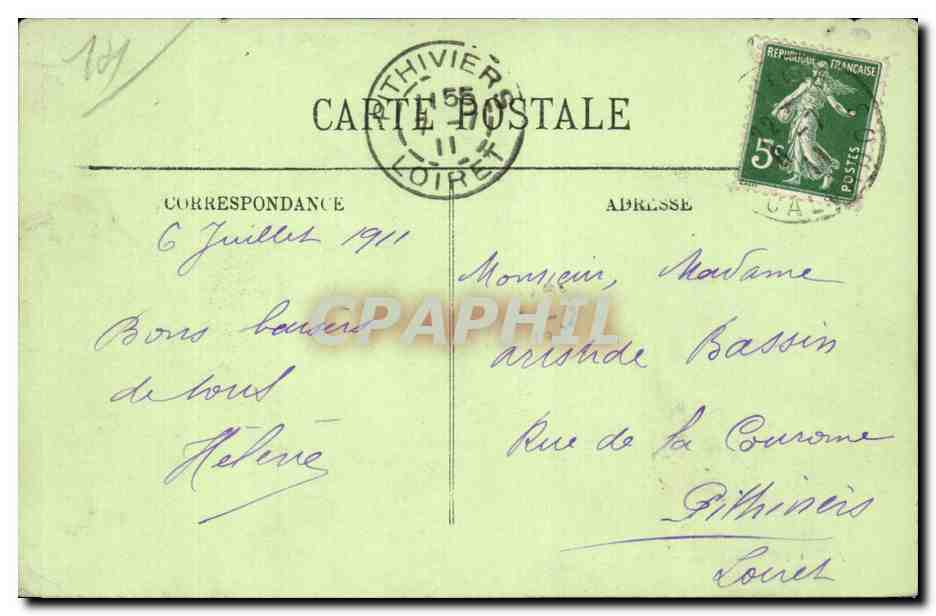 CPA Trouville Les jetees (bateau) — Rückseite