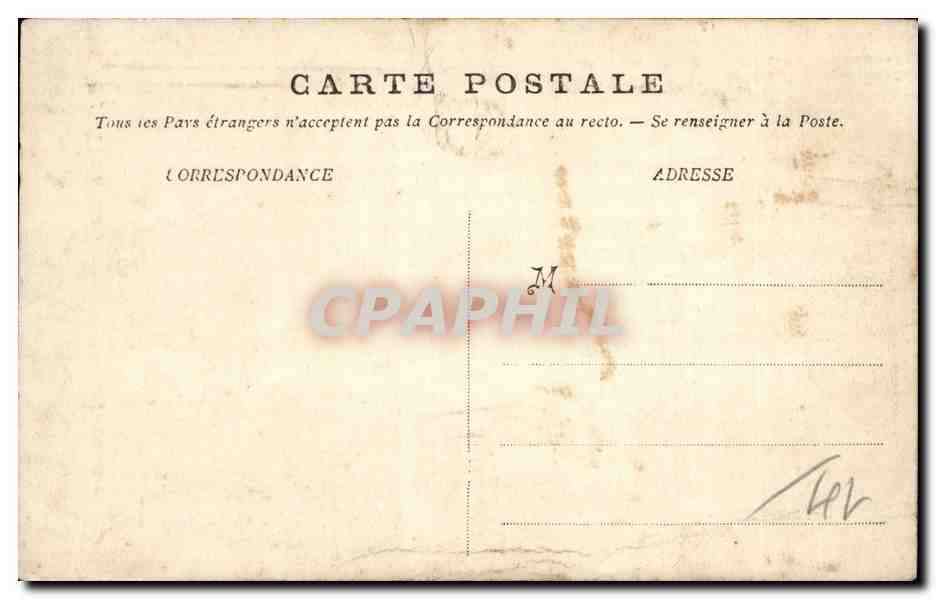CPA Trouville sur mer Le calvaire — Verso
