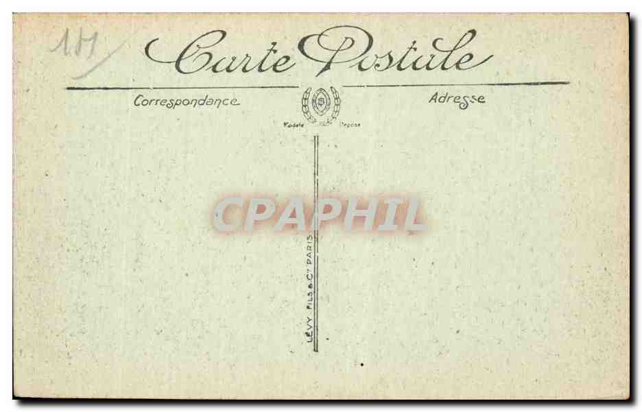 CPA Trouville L'hotel de ville — Verso