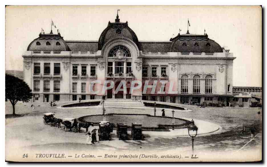 Trouville — Le Casino — Entrée principale (Durville, architecte). — LL. — N° 14