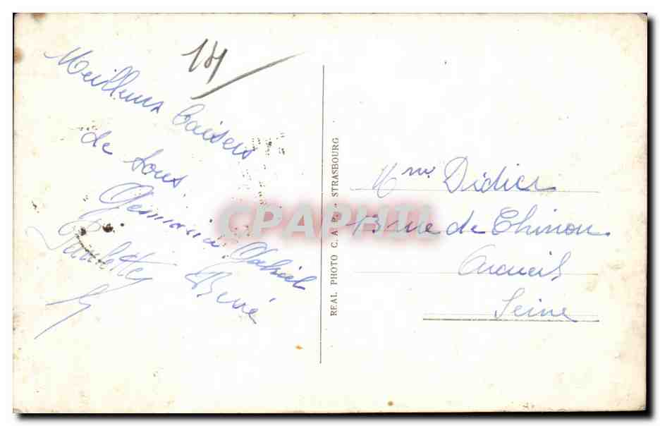 CPA Trouville La plage et la piscine — Verso
