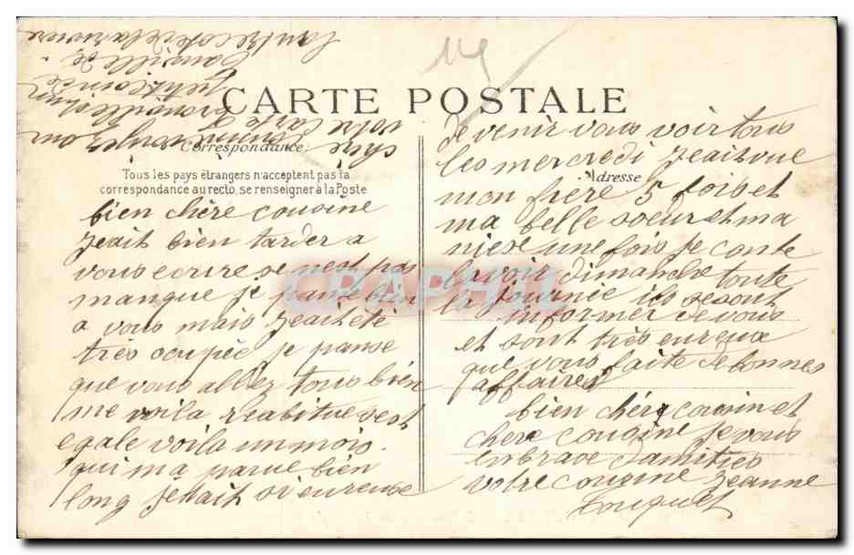 Trouville — Débarcadère du bateau du Havre — Éditeur E.D. n°48 — Rückseite