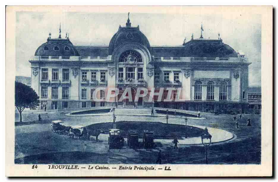 CPA Trouville Le casino Entree principale