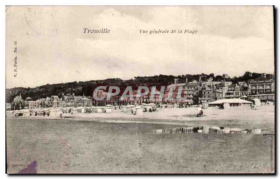 Trouville — Vue générale de la Plage — V. P. Paris, No. 31