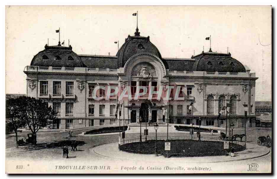 CPA Trouville Facade du casino (Durville)