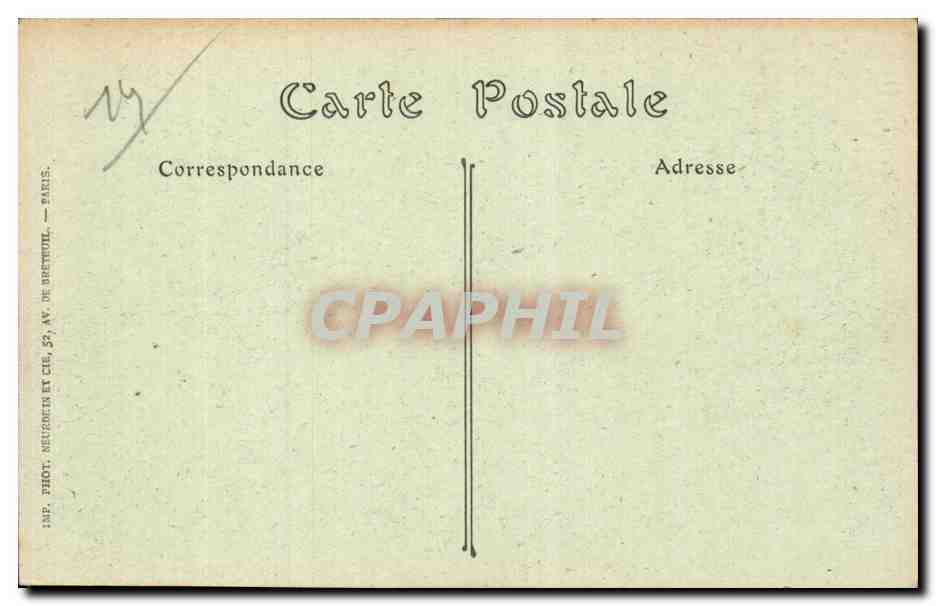 CPA Trouville Facade du casino (Durville) — Verso