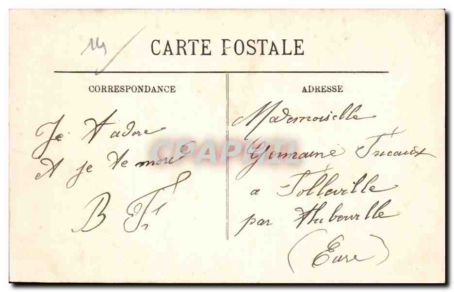 CPA Trouville La rue de Paris  — Rückseite