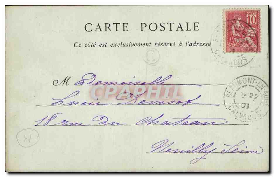 CPA Trouville La promenade des planches — Verso