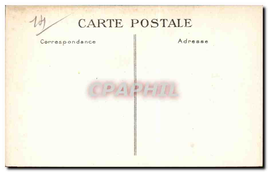 CPA Trouville La plage quand il ne fait pas tres beau — Verso