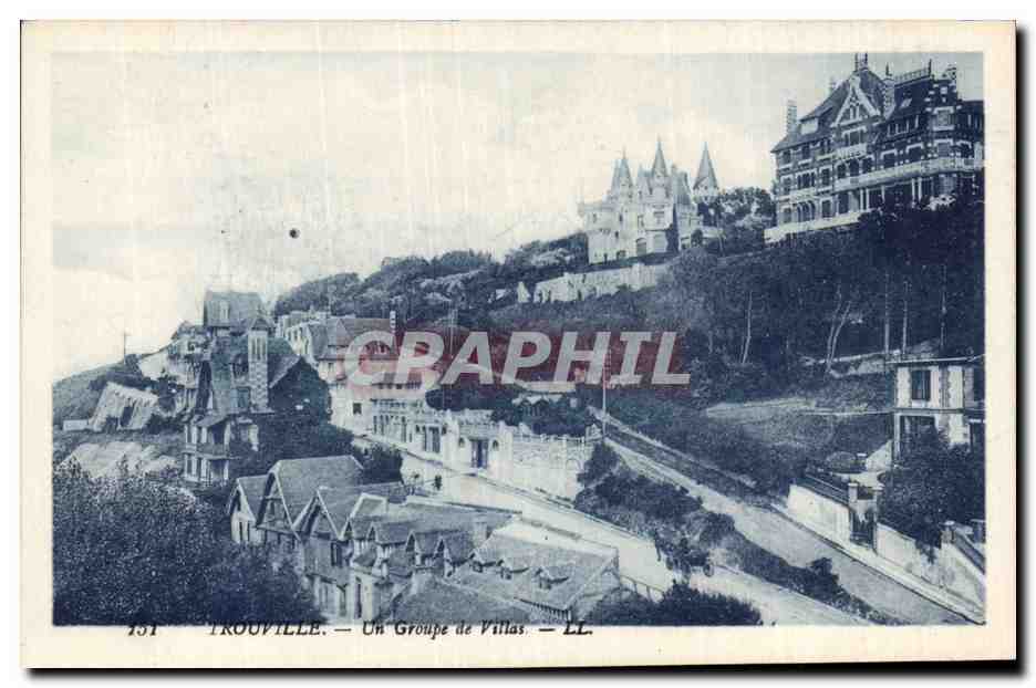 CPA Trouville Un groupe de villas