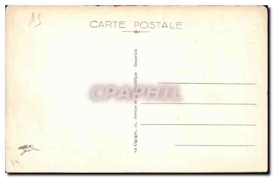 CPA Trouville La reine des plages Le casino — Verso
