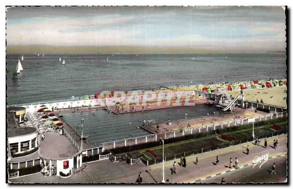 CPSM Trouville Deauville La piscine 