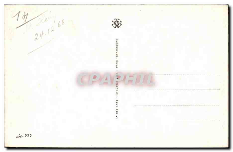 CPA Souvenir de Trouville — Verso