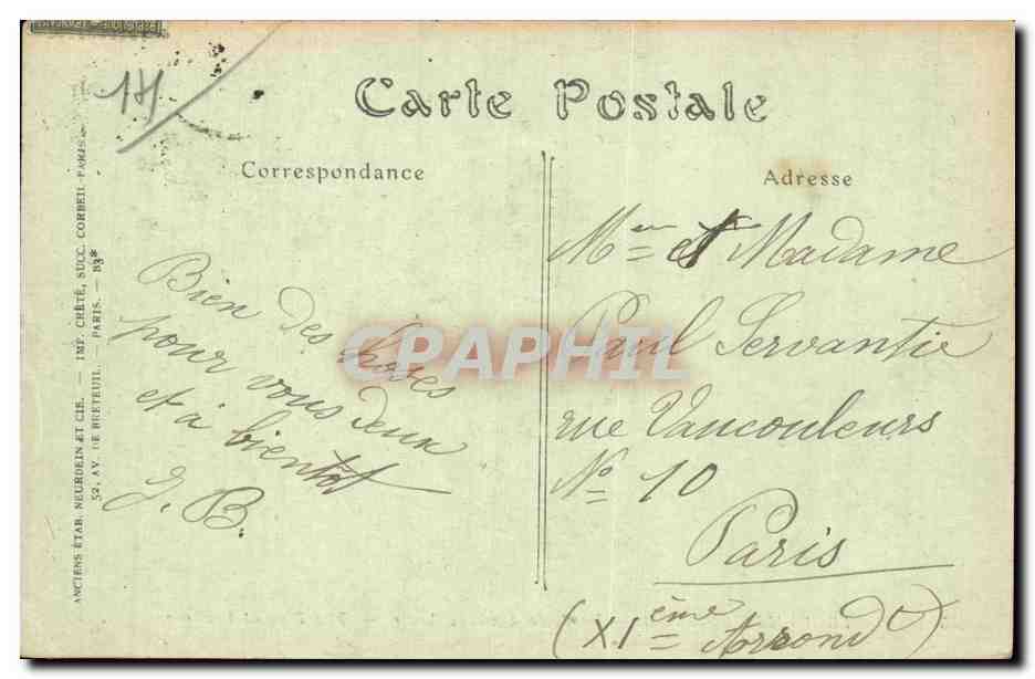 CPA Trouville La jetee a maree basse  — Verso