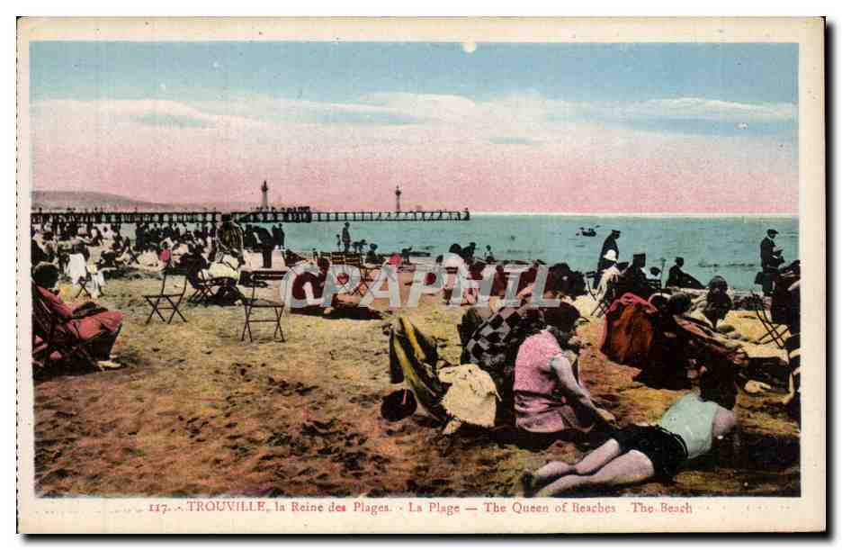 CPA Trouville Reine des plages La plage