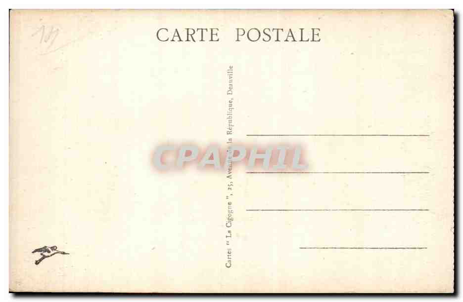 CPA Trouville Reine des plages La plage — Rückseite