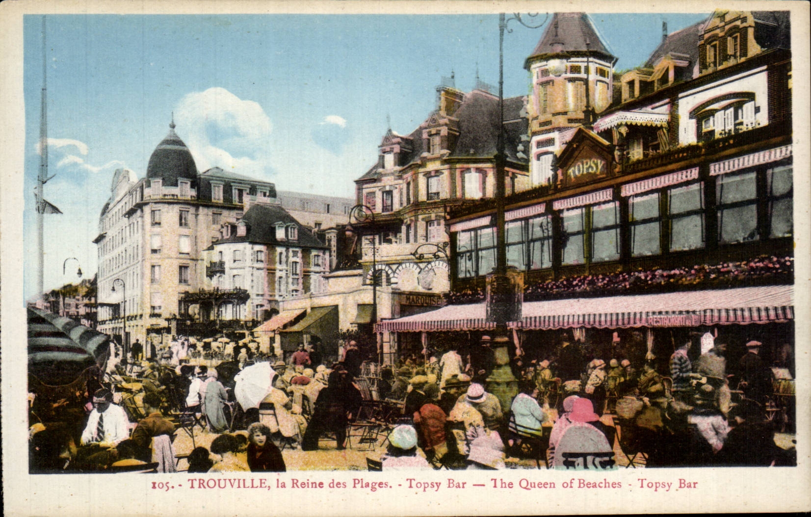 CPA Trouville La reine des plages Topsy bar