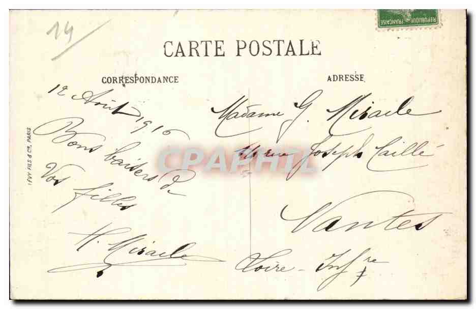 CPA Trouville La jetee et la plage Phare Lighthouse — Verso